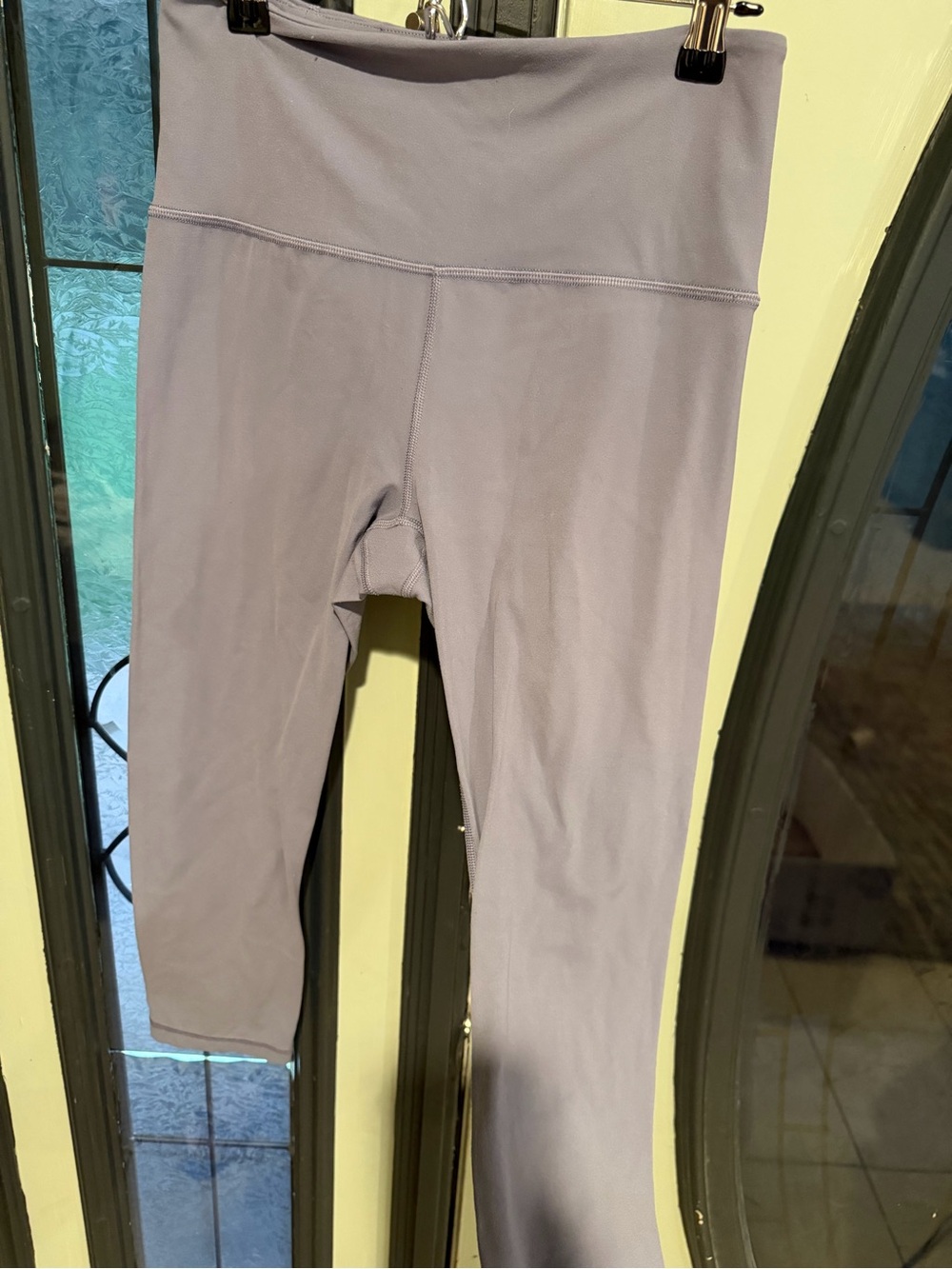 Athleta Girls' Light Gray High-Waist Performance Leggings
